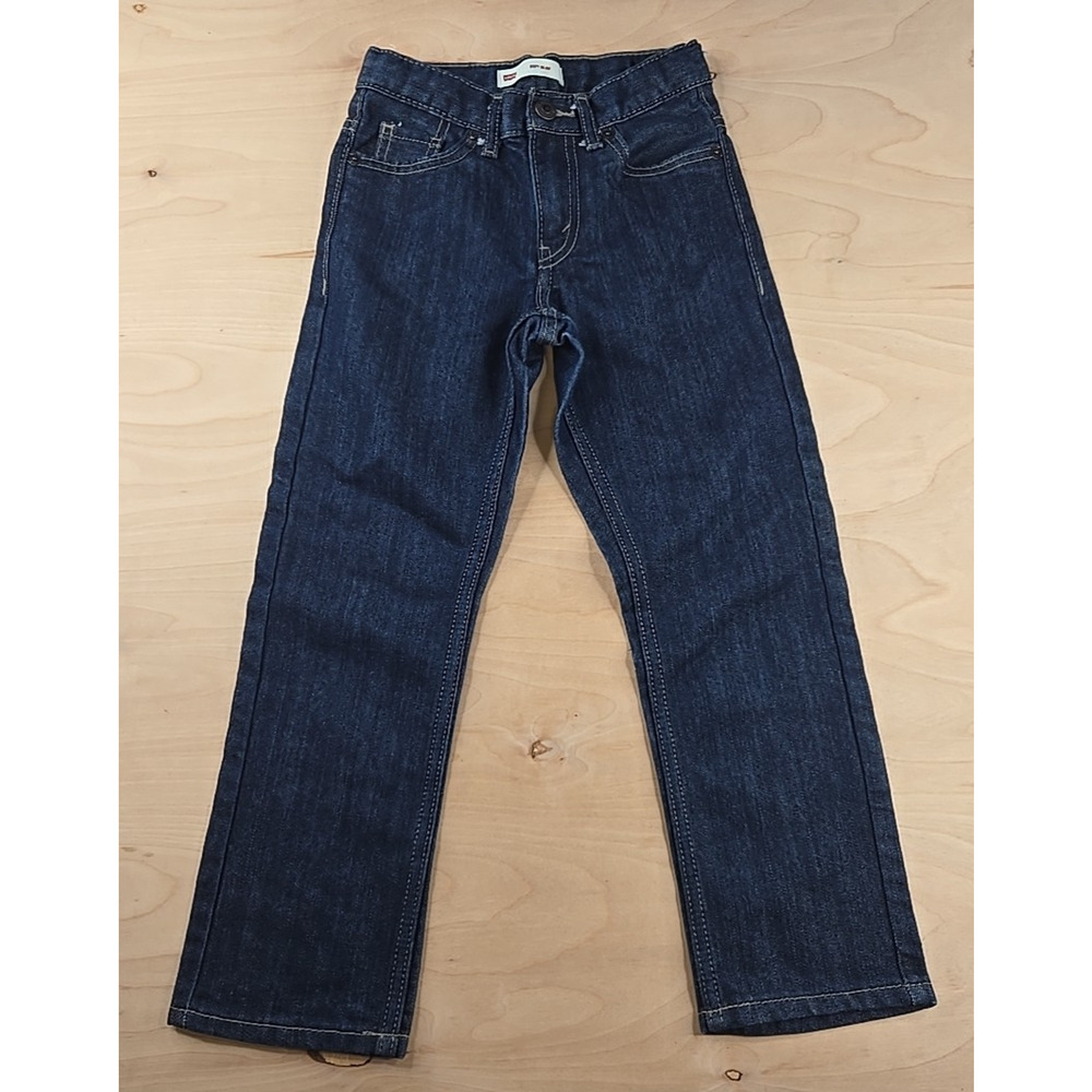 Levis 511 Slim Fit Boys Jeans Size 6 Reg Adjustable Waist Blue Denim